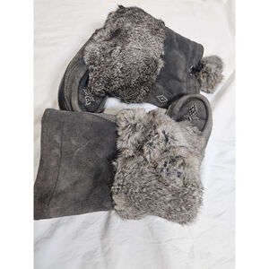 Manitobah Mukluks Women's Waterproof Snowy Owl Mukluk boot in charcoal...